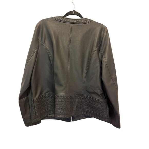 Faux Leather jacket MS mode NEW - Picture 8 of 9